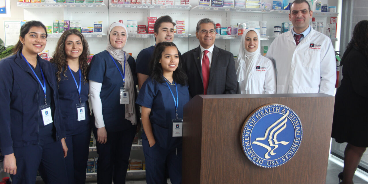 Tablets Pharmacy Hosts Secretary Becerra of Dept of Health & Human Services